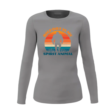 Bigfoot Is My Spirit Animal Women Long Sleeve Shirt